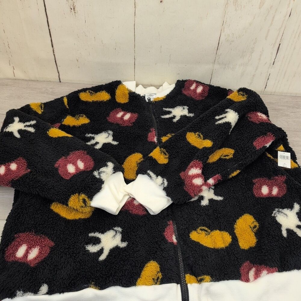 Disney Mickey Mouse Sherpa Jacket Women Size 3X Fleece Brand New